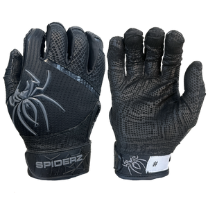 Spiderz PRO Batting Gloves - Black/Gray
