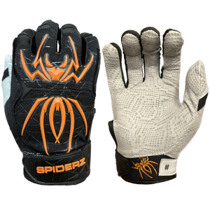 2024 Spiderz ENDITE Batting Gloves - Black/Orange