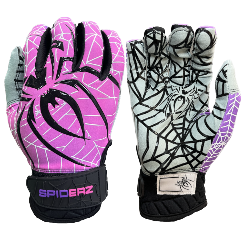 2024 Spiderz HYPER LITE Batting Gloves Purple/Pink/Black Spiderz Sports