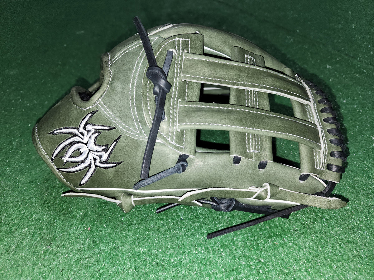 PREMIER Fielding Glove Military Green (Olive)/Black/White H Web