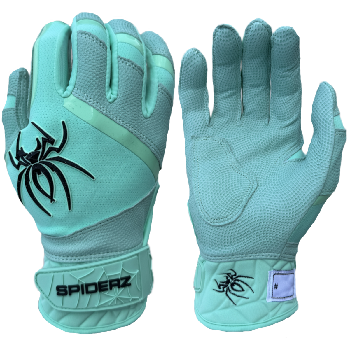 ミントページ Spiderz PRO PREMIER Batting Gloves - Mint/Black – Spiderz Sports