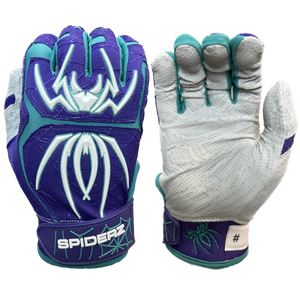 2024 Spiderz ENDITE Batting Gloves - Purple/Teal