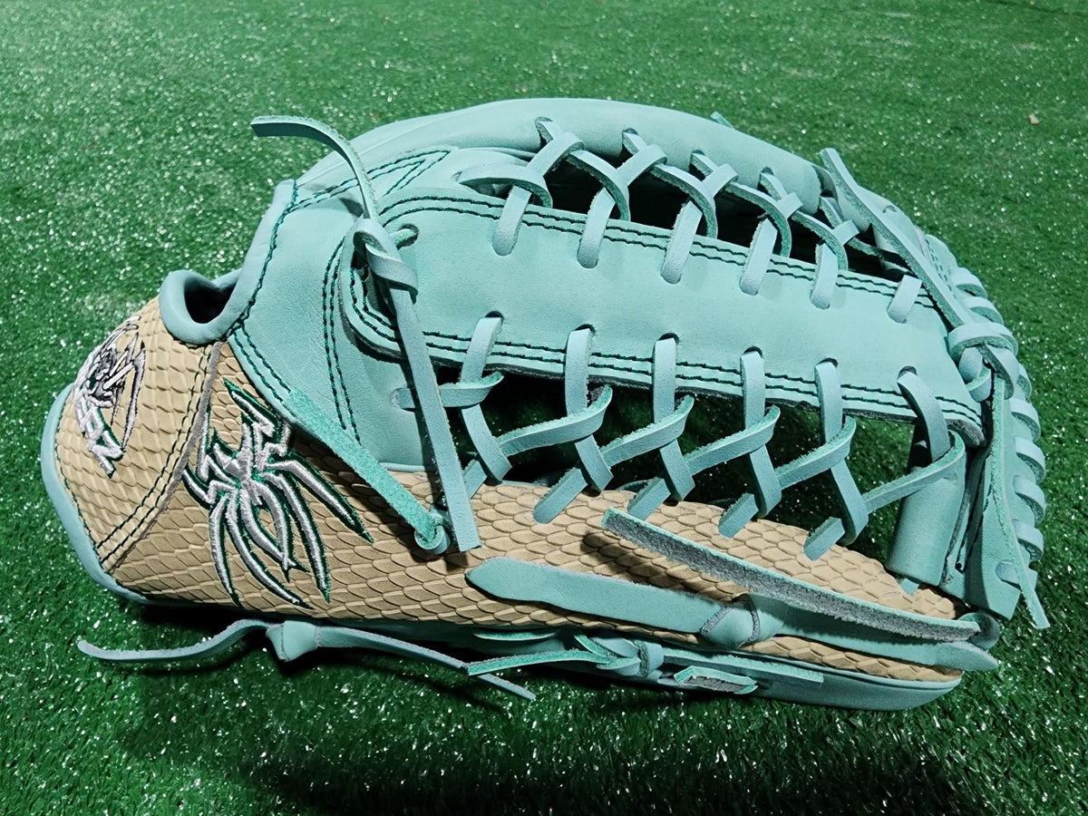 PREMIER Fielding Glove - Mint/Bone Snake Skin - 13