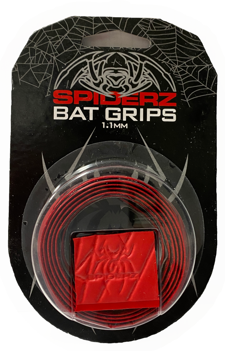 Spiderz Bat Grip (1.1 mm) Red/Red Spiderz Sports