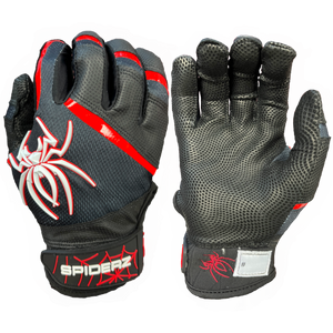 Spiderz PRO Batting Gloves - Black/Red/White