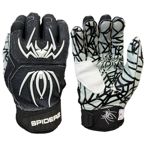 Spiderz HYBRID Batting Gloves - Black/White