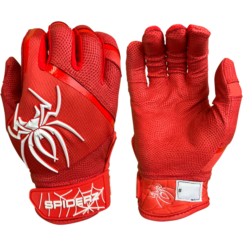 Spiderz PRO Batting Gloves - Red/White