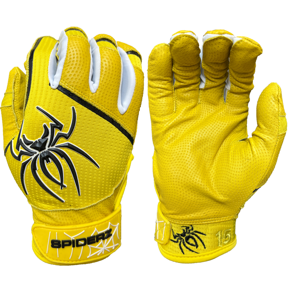 Batting gloves best sale yellow