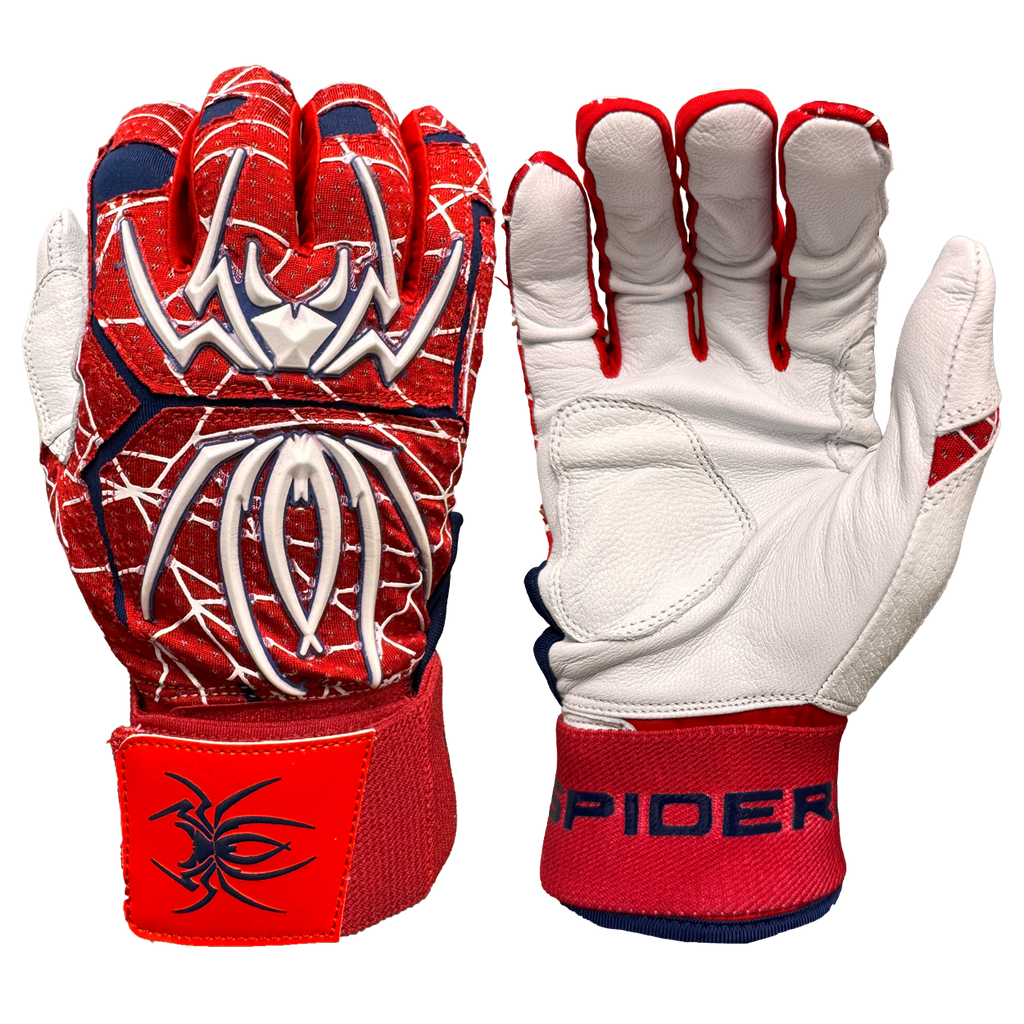 Gants De Baseball Spiderz Endite Music City Youth XL Noir Et Jaune Néon