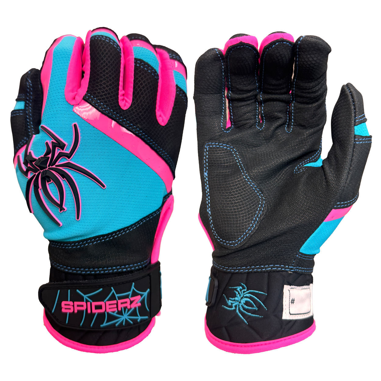 Spiderz PRO PREMIER Batting Gloves Black Vice Spiderz Sports