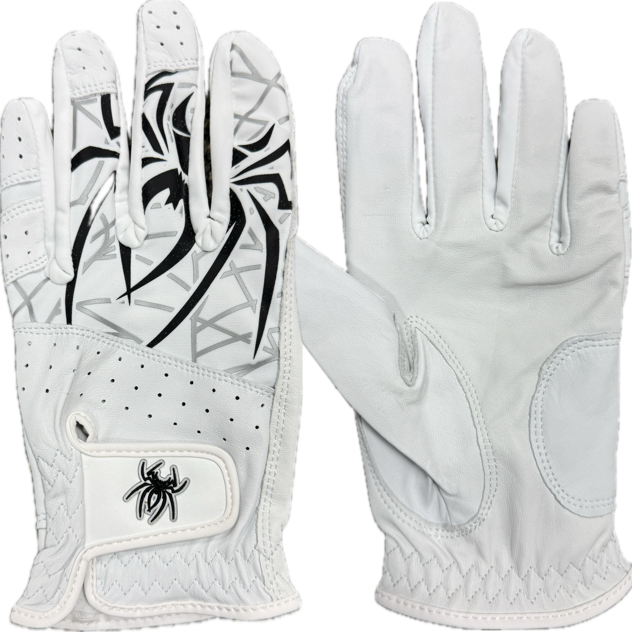 **NEW!** Spiderz Premium Golf Glove - White/Black