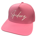 Load image into Gallery viewer, Spiderz Performance Golf Snapback Hat - Pink/White

