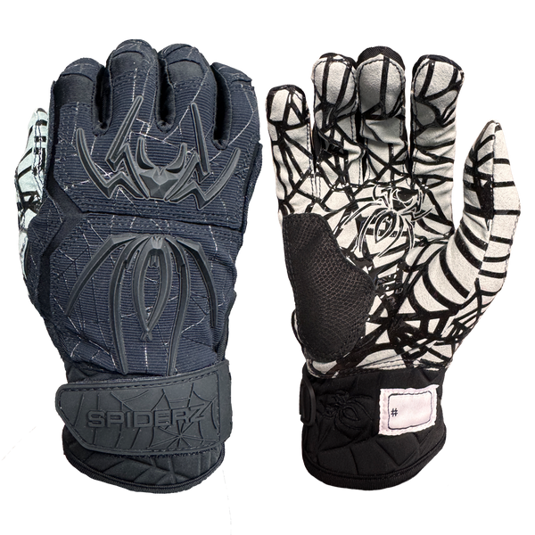 Spiderz HYBRID Batting Gloves - Black/Black – Spiderz Sports