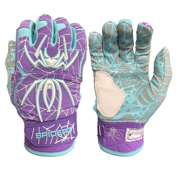 Guanti da baseball/softball ibridi Spiderz 2022 Purple Haze XL Guanti da baseball/softball ibridi Spiderz 2022 Purple Haze XL