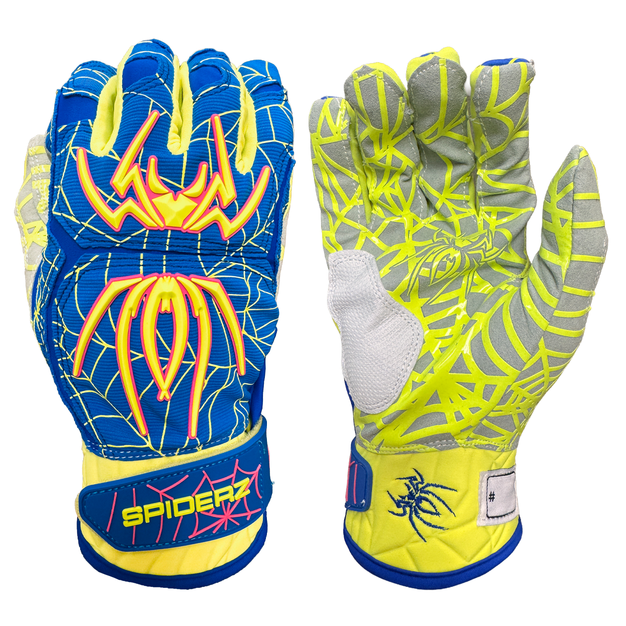 Gants De Frappe Hybrides Spiderz 2025 - Baseball/Softball - Taille Petit Blanc/Blanc - Neufs Sous Blister