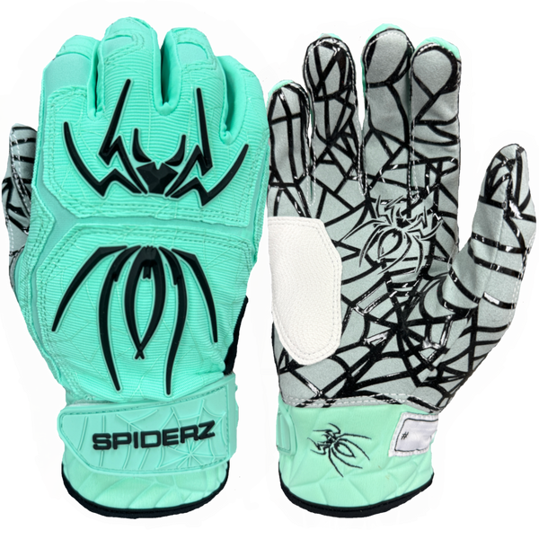 2022 Spiderz HYBRID Batting Gloves - Black Vice – Spiderz Sports
