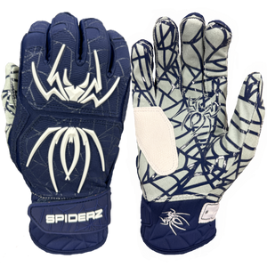 Spiderz HYBRID Batting Gloves - Navy Blue/White