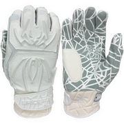 Spiderz HYBRID Batting Gloves - White/White
