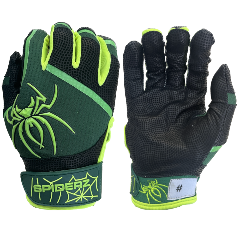 Black and green batting gloves hotsell