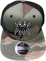 Load image into Gallery viewer, Spiderz x New Era 9Fifty Snapback Hat - Camo/Black
