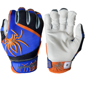 Orange and best sale blue batting gloves