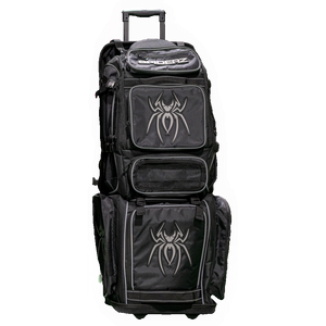 Spiderz "TARANTULA" Roller Bat Bag-Bat Pack Combo - Black/Graphite