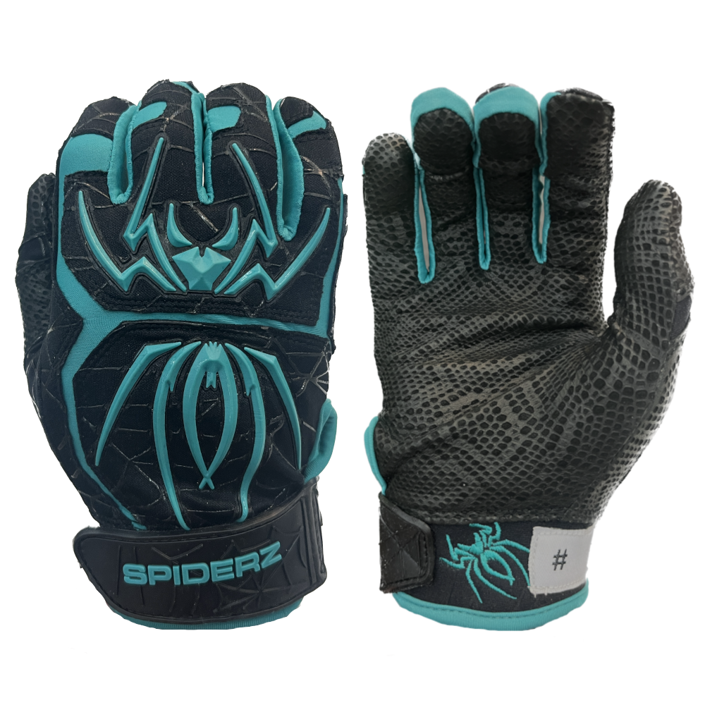 2024 Spiderz ENDITE Batting Gloves - Black/Teal