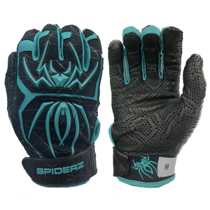 2024 Spiderz ENDITE Batting Gloves - Black/Teal