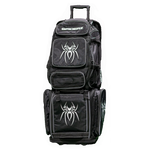 Load image into Gallery viewer, Spiderz &quot;TARANTULA&quot; Roller Bat Bag-Bat Pack Combo - Black/White
