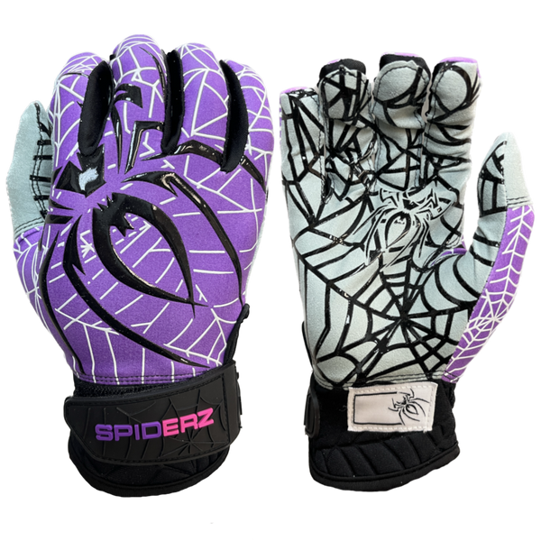 2024 Spiderz Hyper Lite Batting Gloves Purple Pink Black M