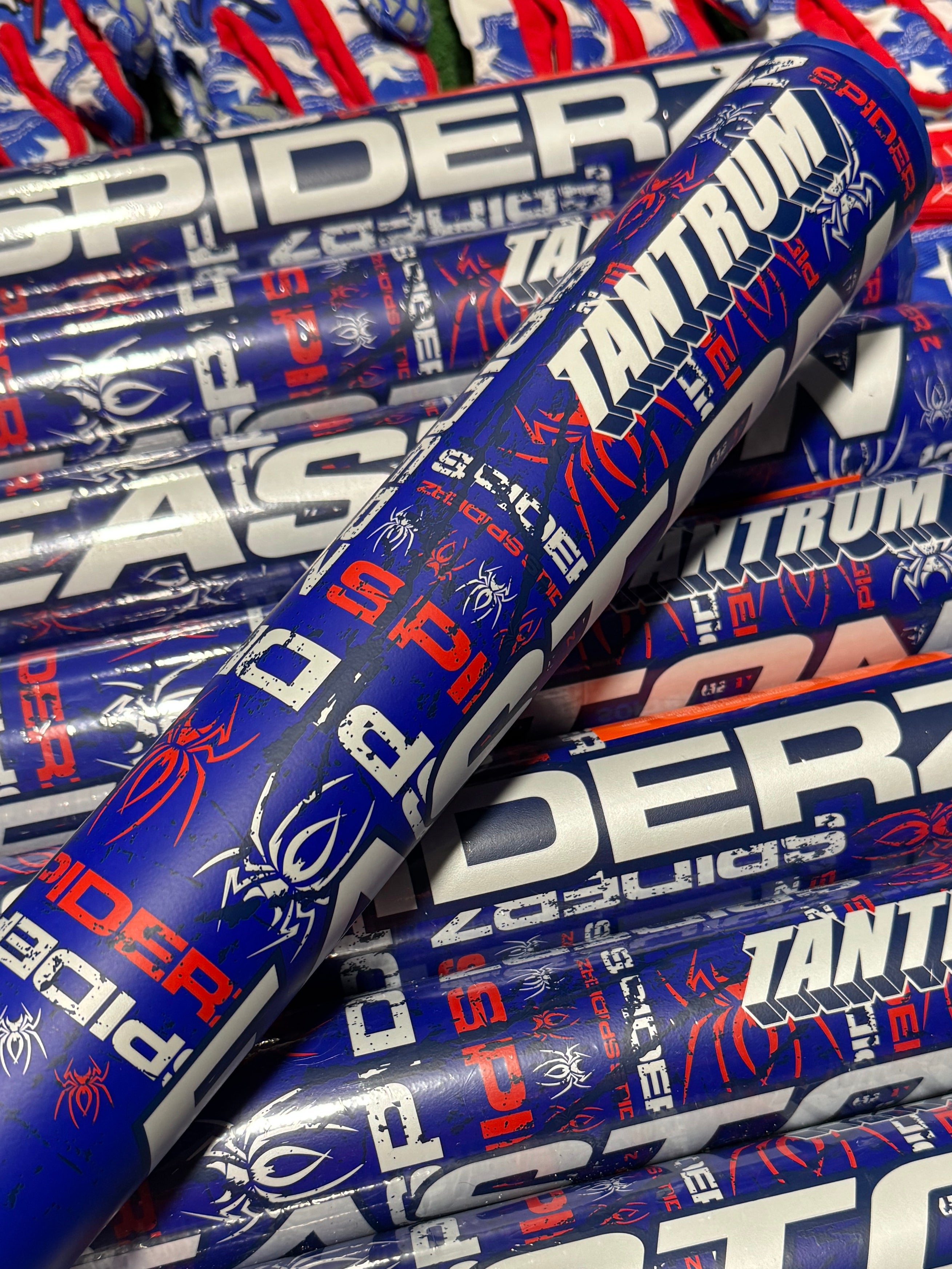'25 Spiderz/Easton Tantrum "USA" | 12.75" Barrel | Loaded | 1pc | 240 USSSA Slow Pitch Softball Bat
