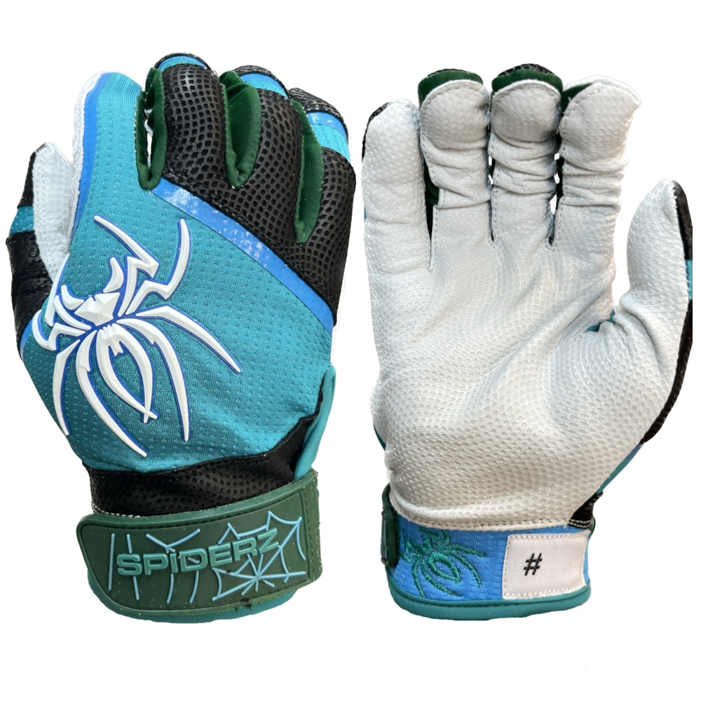 Teal online batting gloves