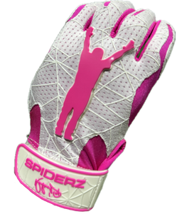 Spiderz PRO Batting Gloves - Manny Ramirez Signature Series - White/Pink