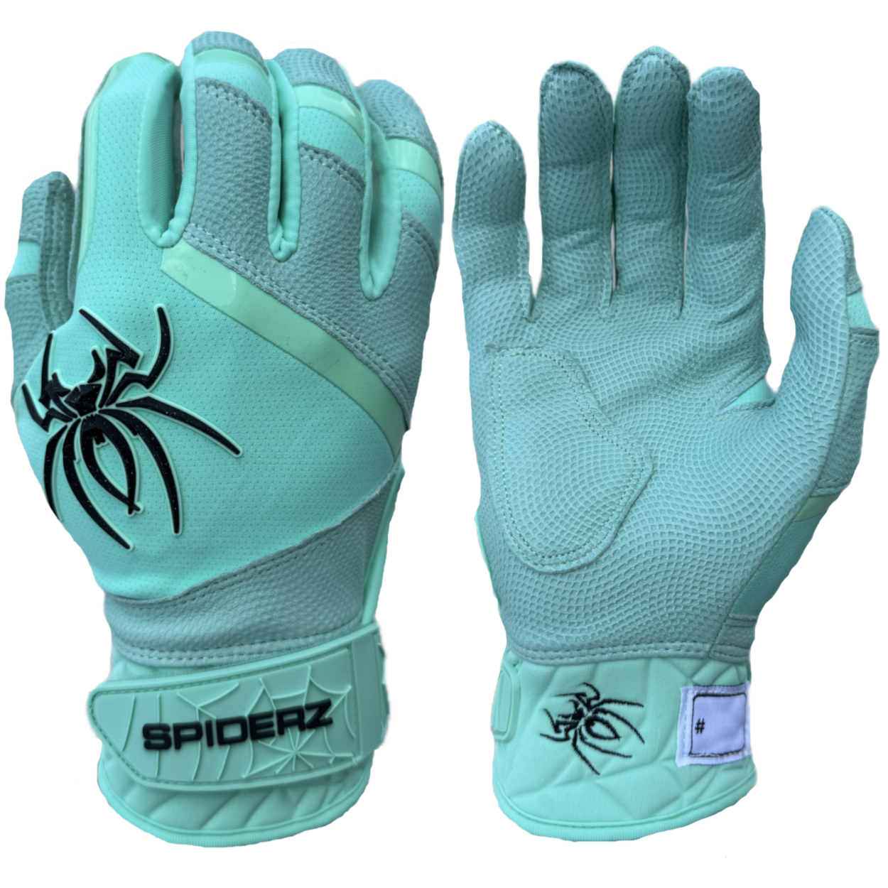 2025 Spiderz PRO PREMIER Batting Gloves - Mint/Black