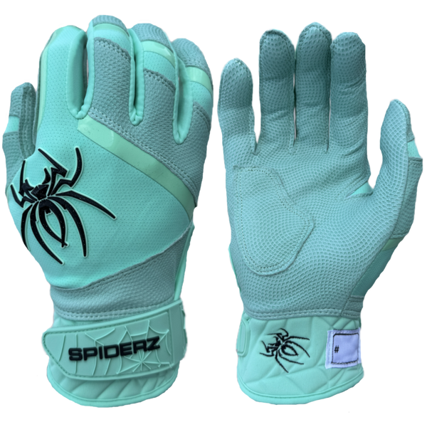 Spiderz PRO PREMIER Batting Gloves - Mint/Black – Spiderz Sports