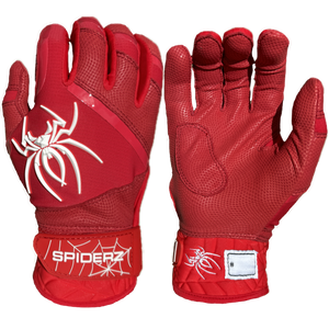 2025 Spiderz PRO PREMIER Batting Gloves - Red/White