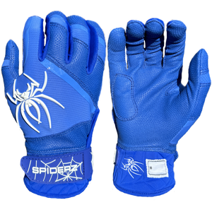 2025 Spiderz PRO PREMIER Batting Gloves - Royal Blue/White