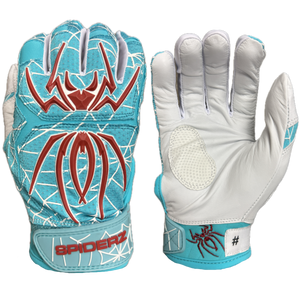 Spiderz ENDITE LTD "Smooth Palm" Batting Gloves - Turquoise/Maroon