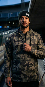 Load image into Gallery viewer, Spiderz Windbreaker Jacket - Green Camo/Black
