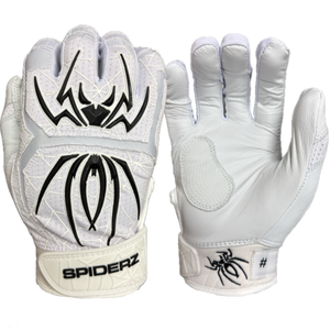 Spiderz ENDITE LTD "Smooth Palm" Batting Gloves - White/Black