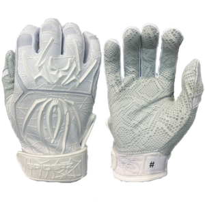 2024 Spiderz ENDITE Batting Gloves - White/White
