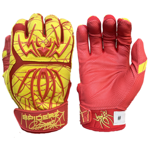 2023 Spiderz ENDITE Batting Gloves - Oneil Cruz Signature Series Yellow/Red