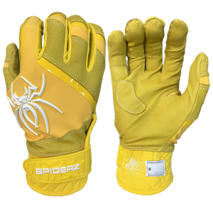 2025 Spiderz PRO PREMIER Batting Gloves - Yellow/White