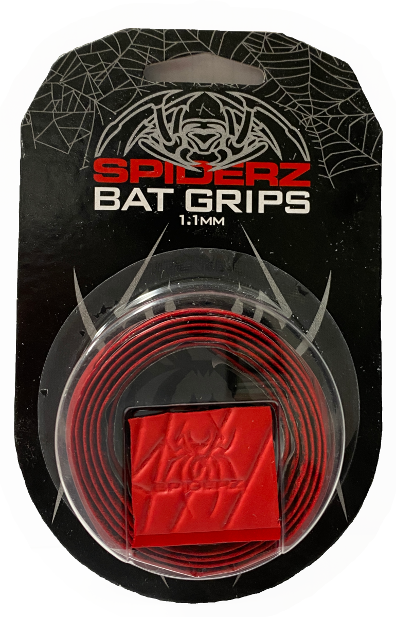 Spiderz Bat Grip (1.1 mm) Red/Red – Spiderz Sports