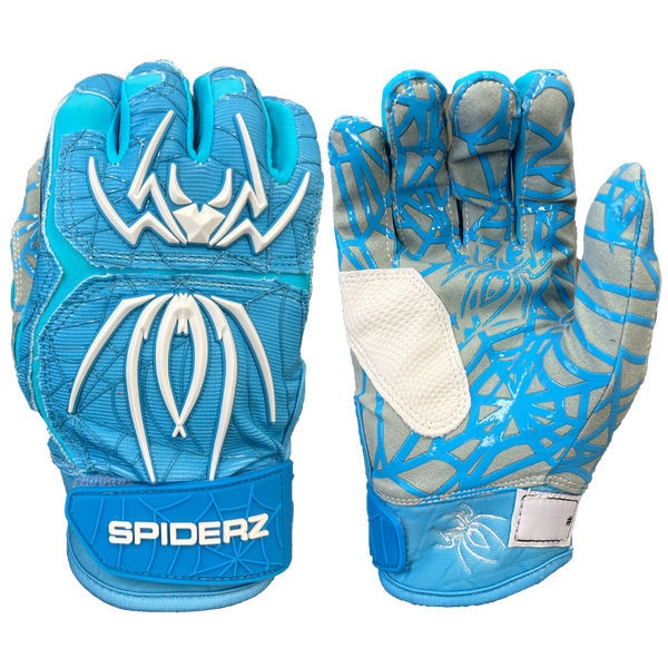 Light blue batting store gloves