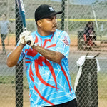 Load image into Gallery viewer, *Pre-Order* Spiderz Full Dye Jersey Buy In - Carolina Blue/Red/White

