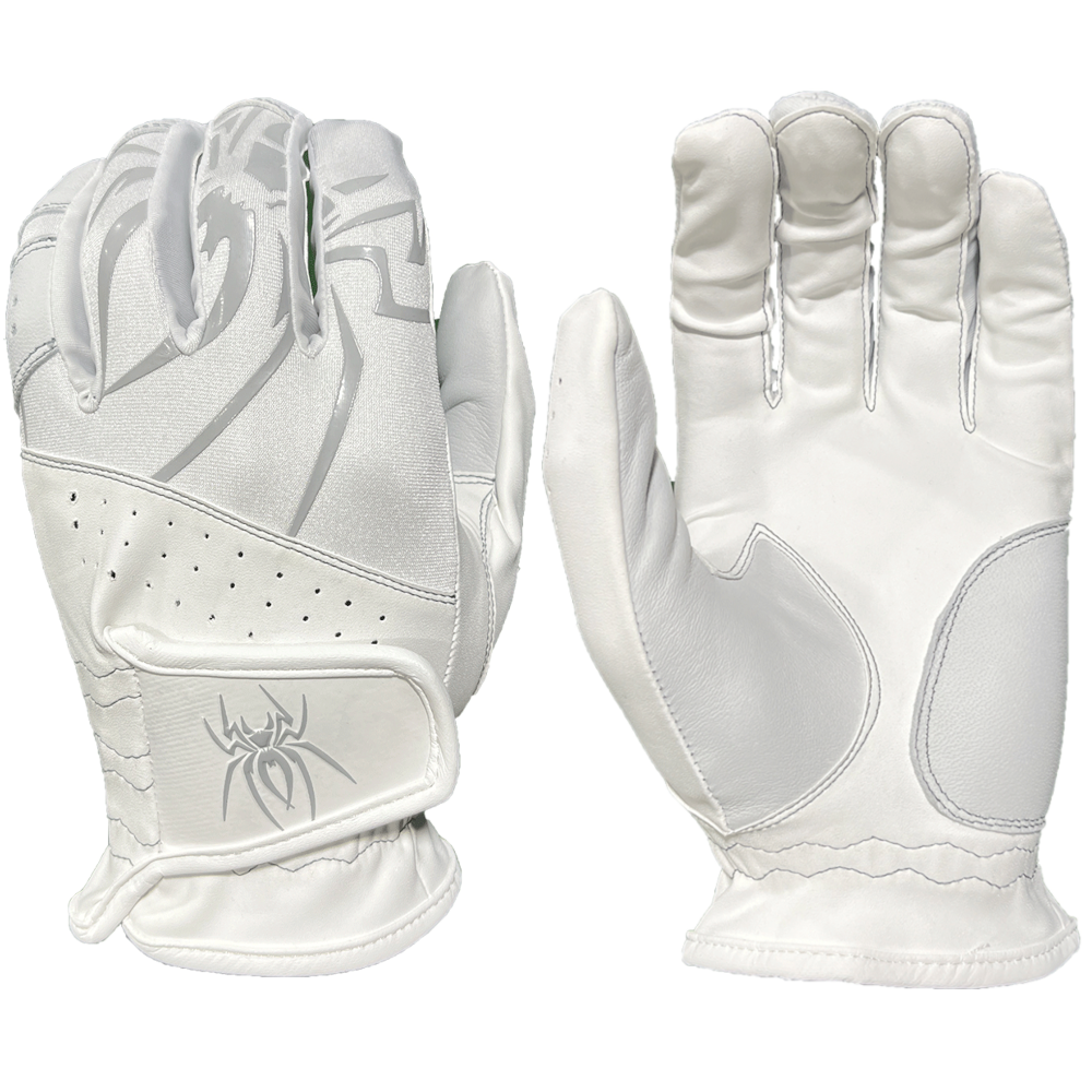 Spiderz "Gimme" Golf Glove - White/Silver