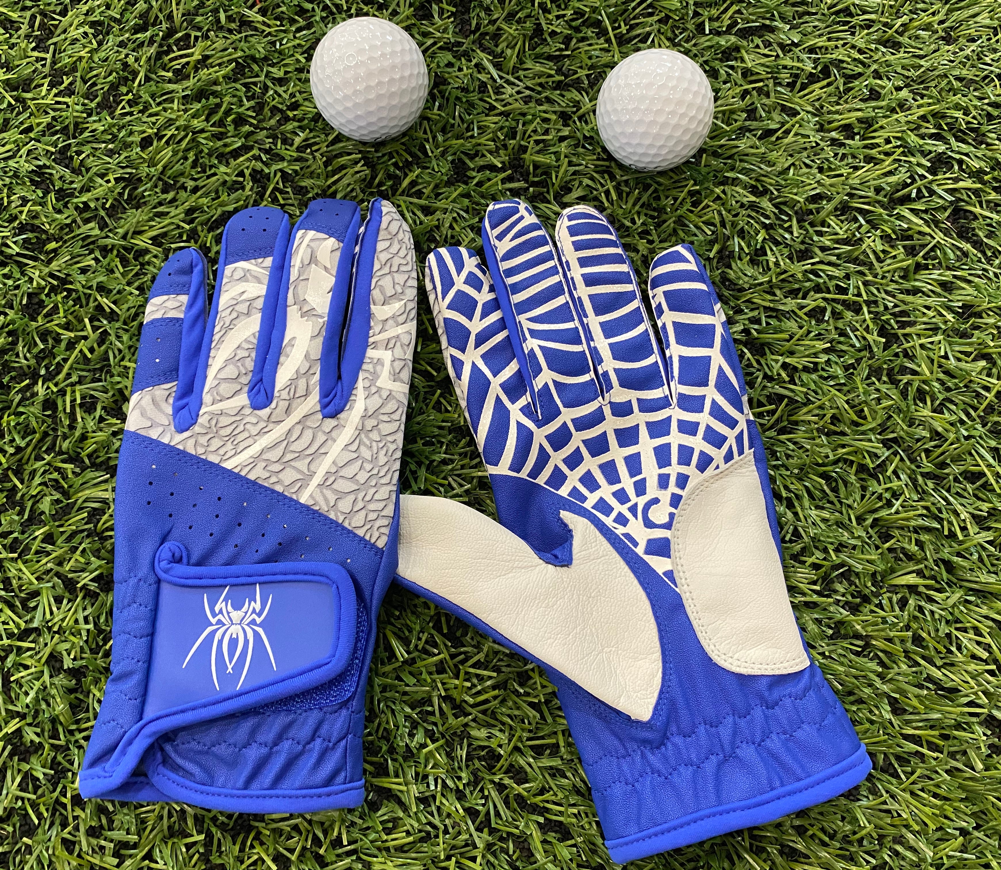 Spiderz “Buzzard”  Golf Glove - Royal Blue/White