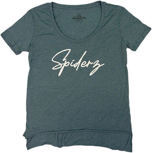 Spiderz Women's Full Length T-shirt - Heather Blue