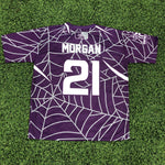 Load image into Gallery viewer, *Pre-Order* Spiderz Full Dye Jersey Buy In - Purple/White/Silver
